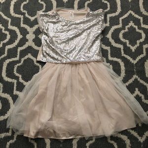 Cream sequin Cat & Jack dress